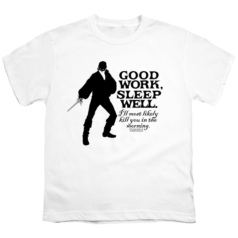 Princess Bride - Good Work - Short Sleeve Youth 18/1 - White T-shirt