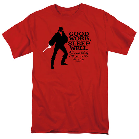 Princess Bride - Good Work - Short Sleeve Adult 18/1 - Red T-shirt