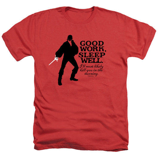 Princess Bride - Good Work - Adult Heather - Red