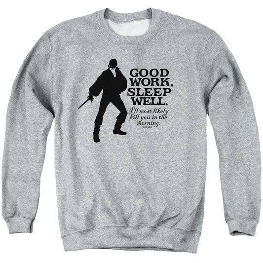 Princess Bride - Good Work - Adult Crewneck Sweatshirt - Athletic Heather