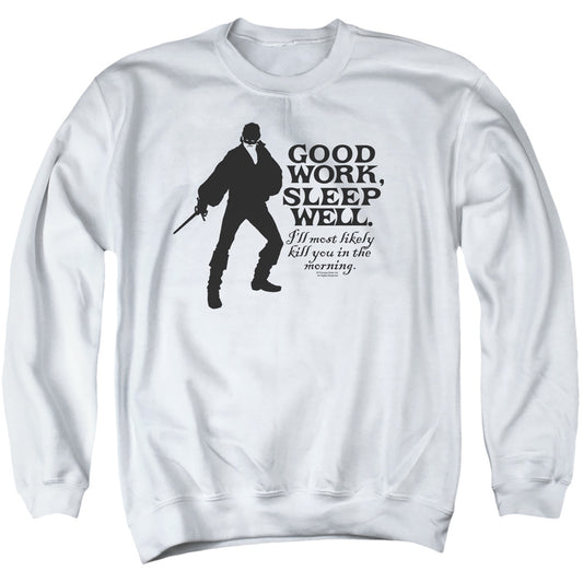 Princess Bride - Good Work - Adult Crewneck Sweatshirt - White