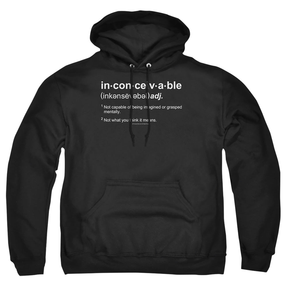 Princess Bride - Definition - Adult Pull-over Hoodie - Black