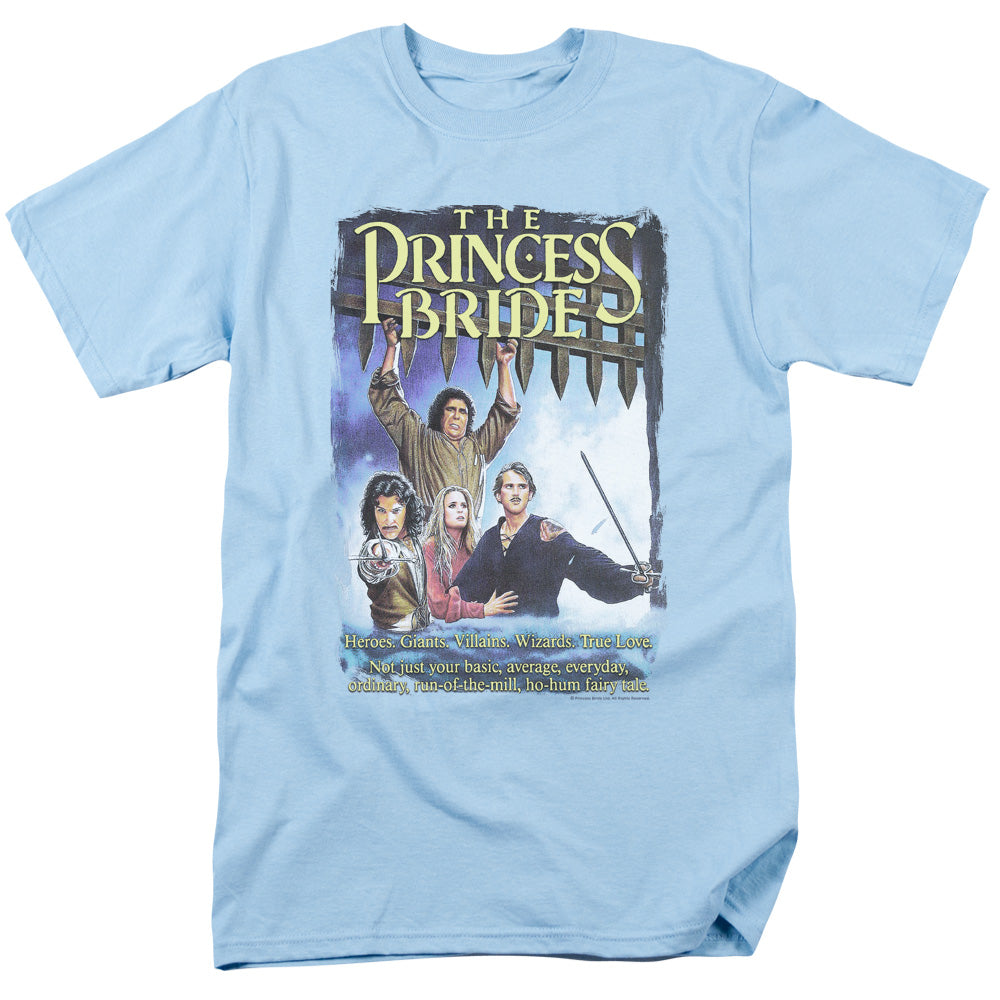Princess Bride - Alt Poster - Short Sleeve Adult 18/1 - Light Blue T-shirt
