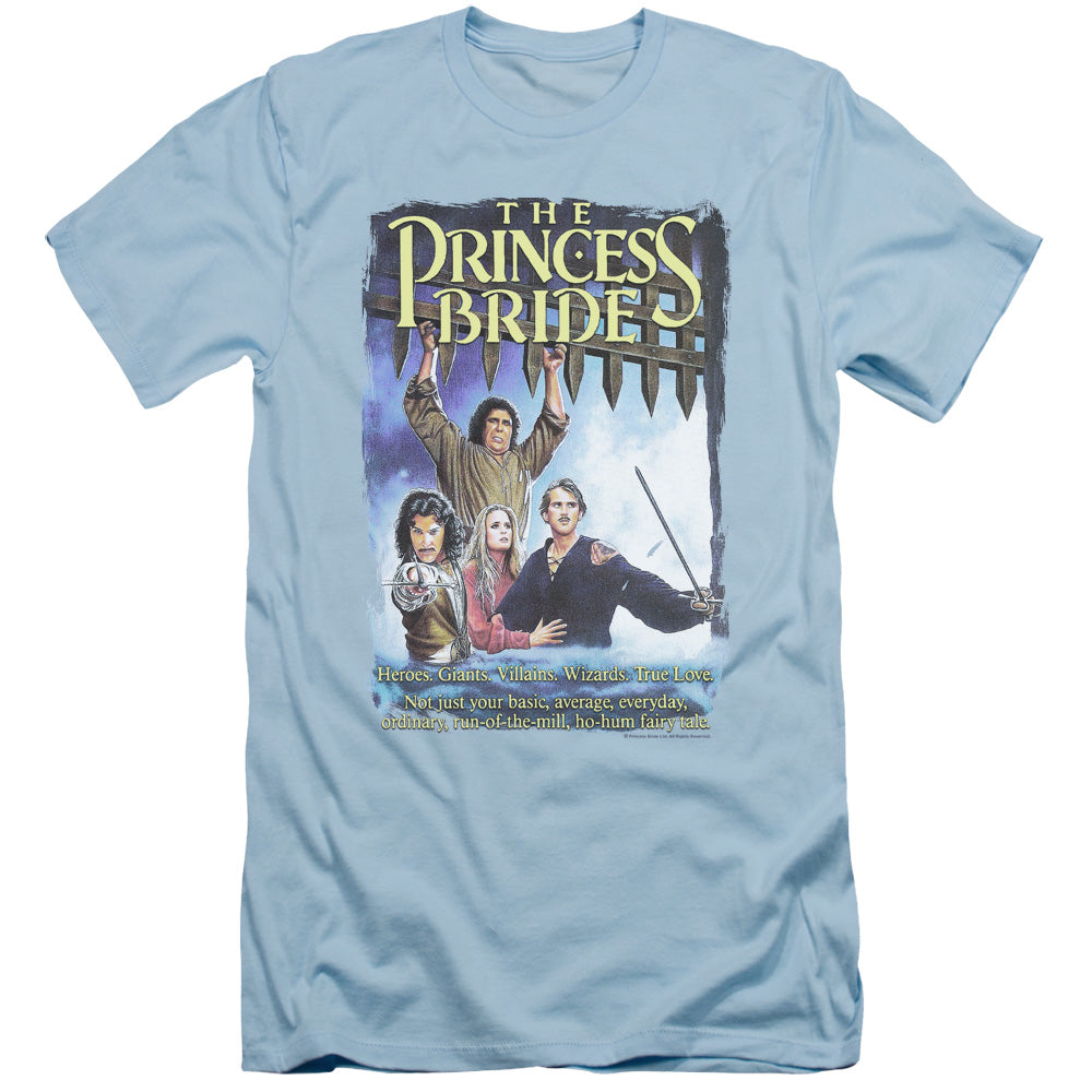 Princess Bride - Alt Poster - Short Sleeve Adult 30/1 - Light Blue T-shirt