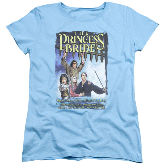 Princess Bride - Alt Poster - Short Sleeve Womens Tee - Light Blue T-shirt