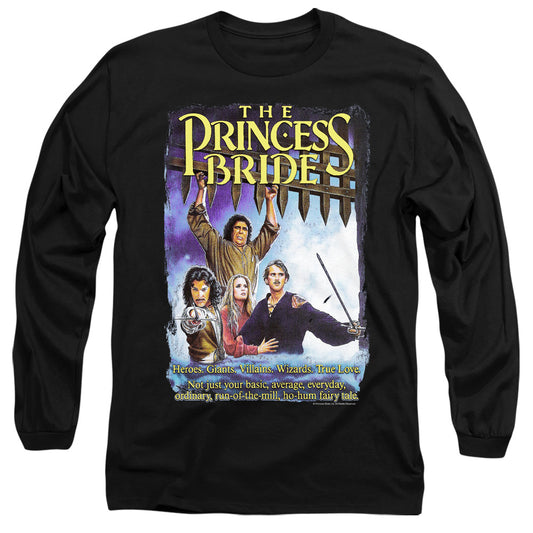 Princess Bride - Alt Poster - Long Sleeve Adult 18/1 - Black T-shirt