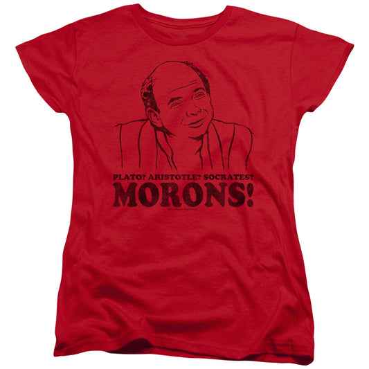 Princess Bride - Morons - Short Sleeve Womens Tee - Red T-shirt
