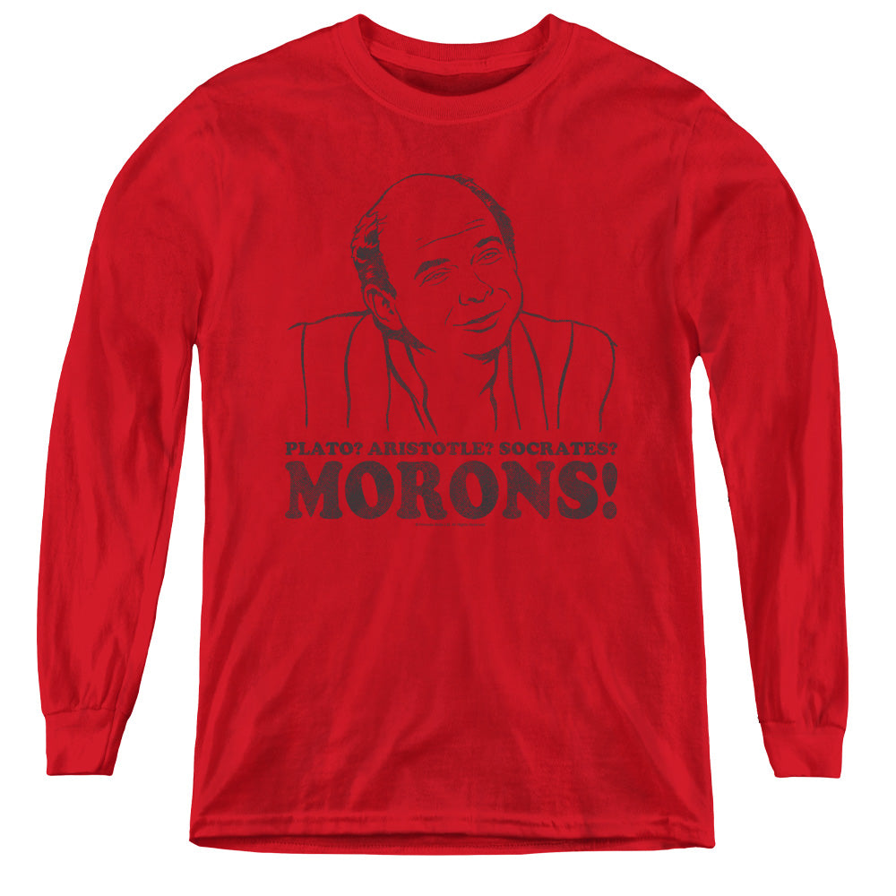Princess Bride - Morons - Youth Long Sleeve Tee - Red