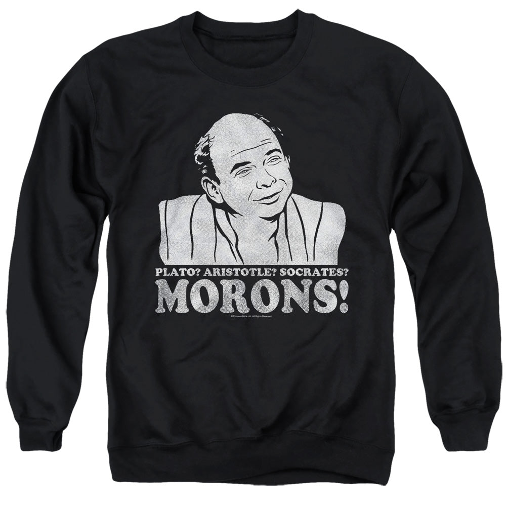 Princess Bride - Morons - Adult Crewneck Sweatshirt - Black