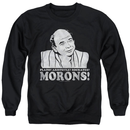 Princess Bride - Morons - Adult Crewneck Sweatshirt - Black