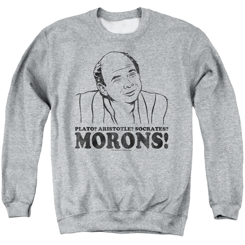 Princess Bride - Morons - Adult Crewneck Sweatshirt - Athletic Heather
