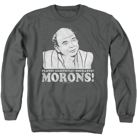 Princess Bride - Morons - Adult Crewneck Sweatshirt - Charcoal