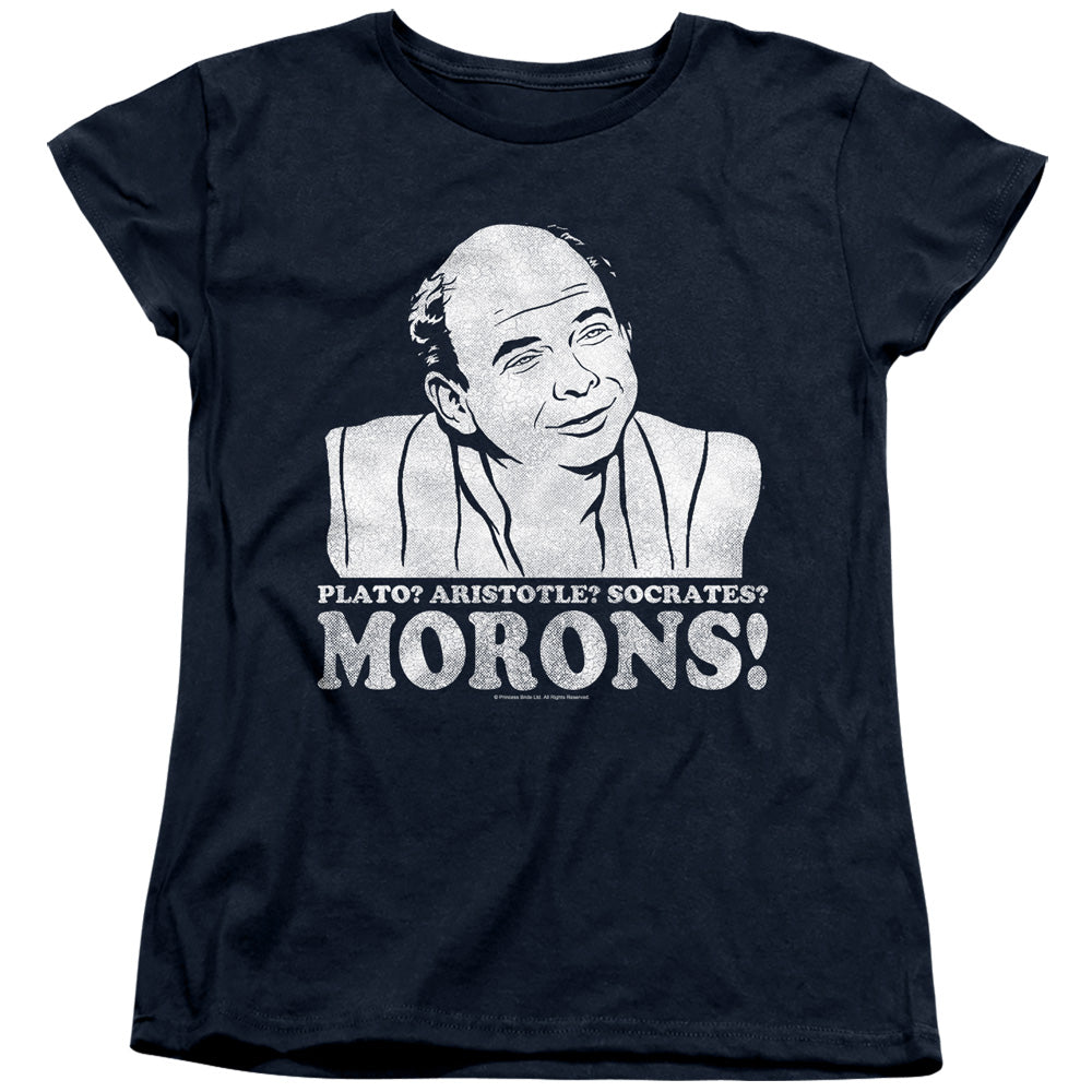 Princess Bride - Morons - Short Sleeve Womens Tee - Navy T-shirt