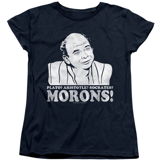 Princess Bride - Morons - Short Sleeve Womens Tee - Navy T-shirt
