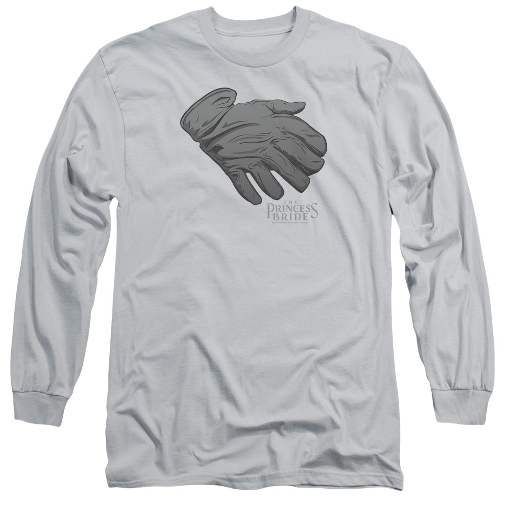 Princess Bride - Six Fingered Glove - Long Sleeve Adult 18/1 - Silver T-shirt