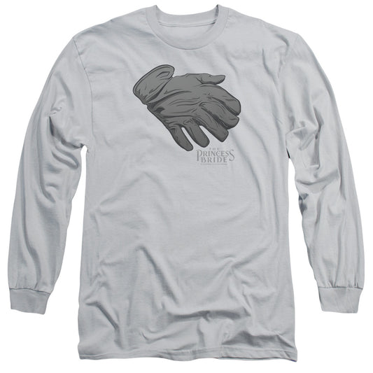 Princess Bride - Six Fingered Glove - Long Sleeve Adult 18/1 - Silver T-shirt