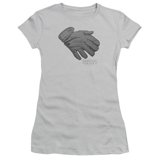 Princess Bride - Six Fingered Glove - Short Sleeve Junior Sheer - Silver T-shirt