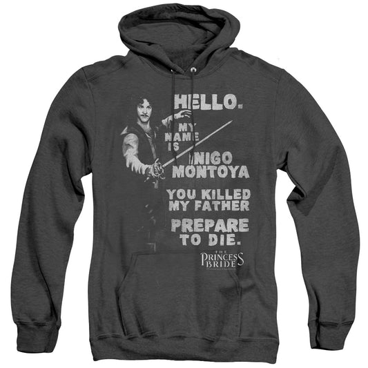 Princess Bride - Hello Again - Adult Heather Hoodie - Black