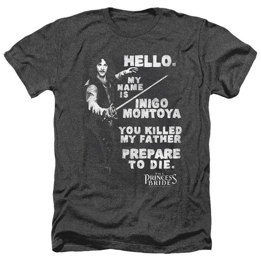 Princess Bride - Hello Again - Adult Heather-black