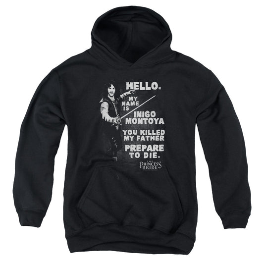 Princess Bride - Hello Again - Youth Pull-over Hoodie - Black