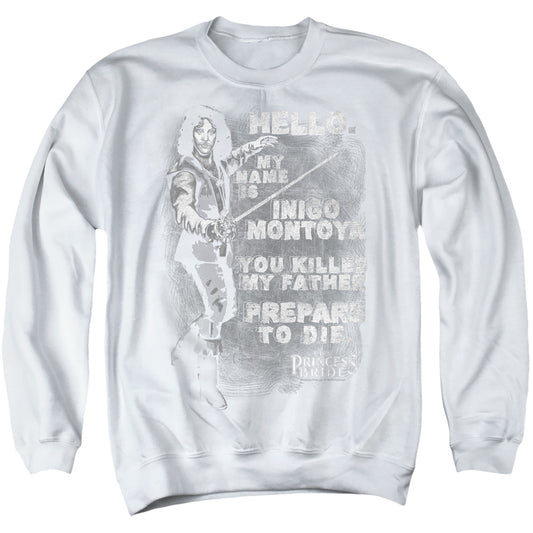 Princess Bride - Hello Again - Adult Crewneck Sweatshirt - White
