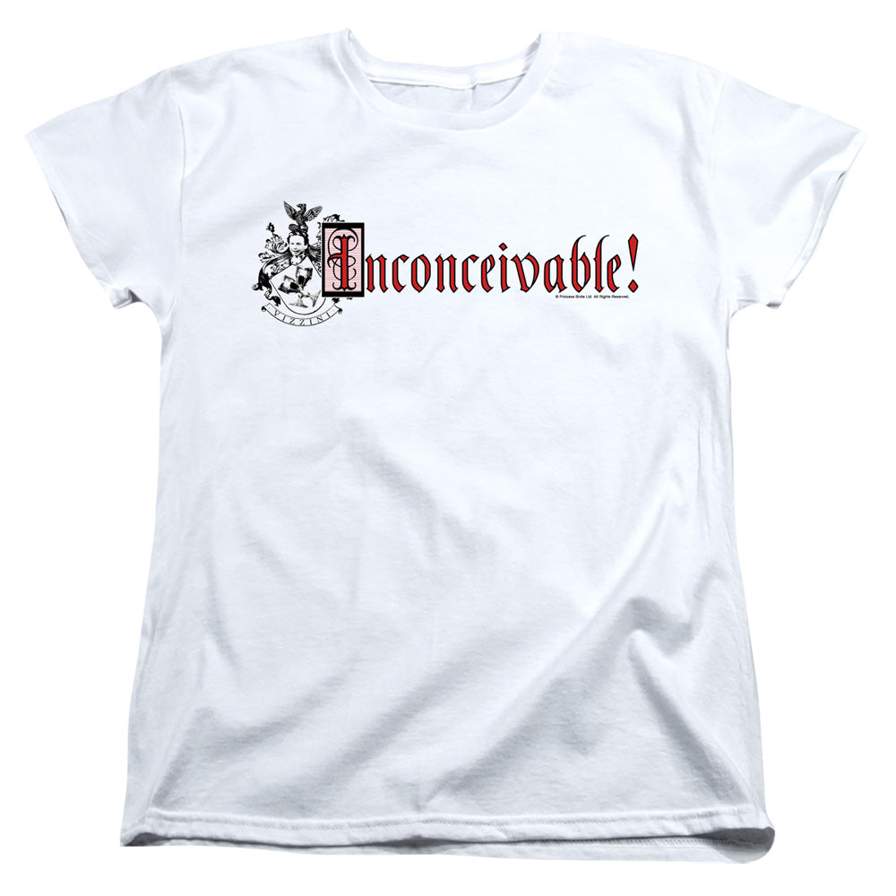 Princess Bride - Vizzini Crest - Short Sleeve Womens Tee - White T-shirt