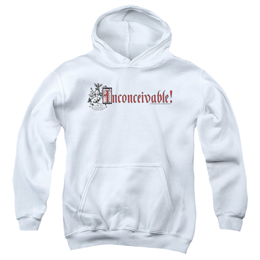 Princess Bride - Vizzini Crest - Youth Pull-over Hoodie - White