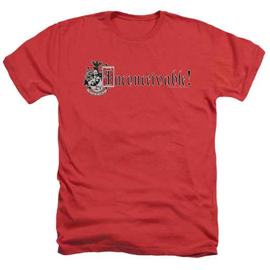 Princess Bride - Vizzini Crest - Adult Heather - Red