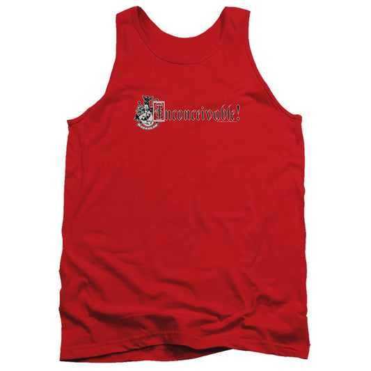 Princess Bride - Vizzini Crest - Adult Tank - Red