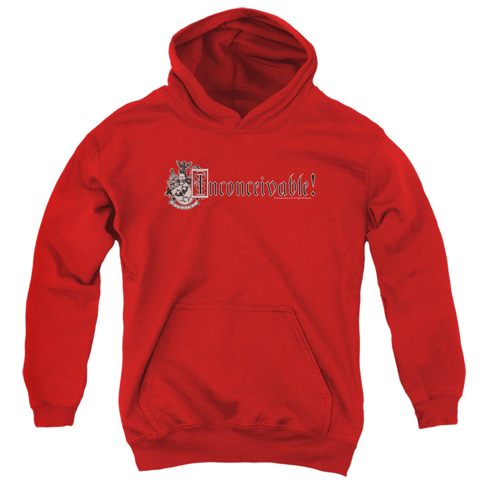 Princess Bride - Vizzini Crest - Youth Pull-over Hoodie - Red