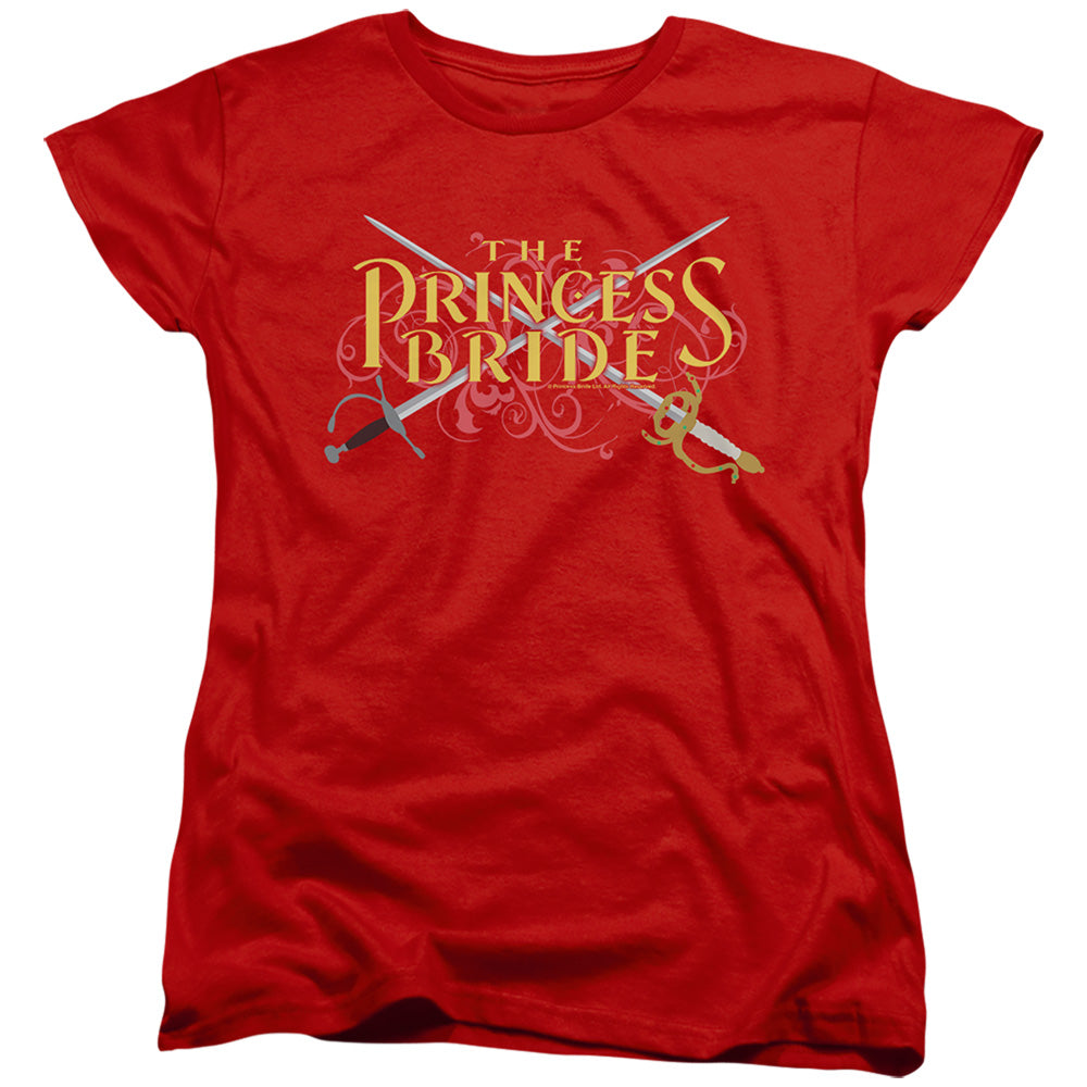 Princess Bride - Swords - Short Sleeve Womens Tee - Red T-shirt