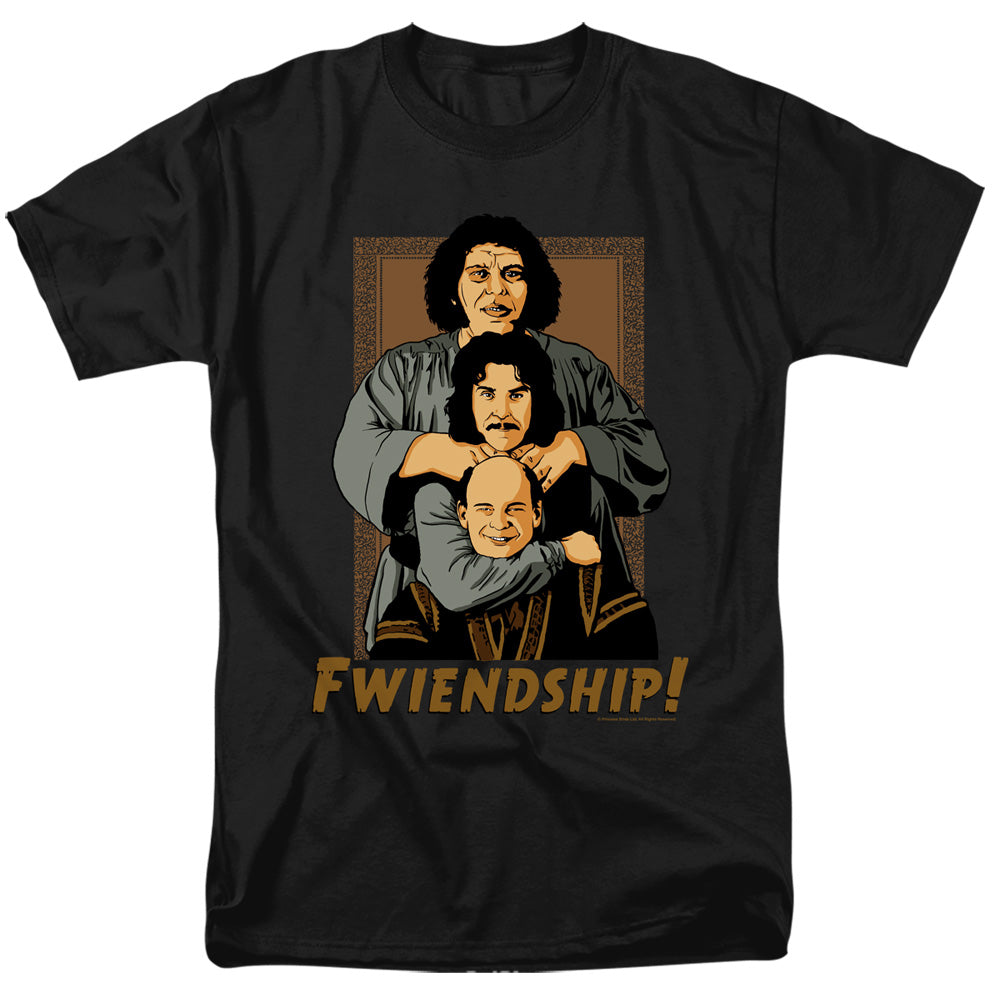 Princess Bride - Fwiendship - Short Sleeve Adult 18/1 - Black T-shirt