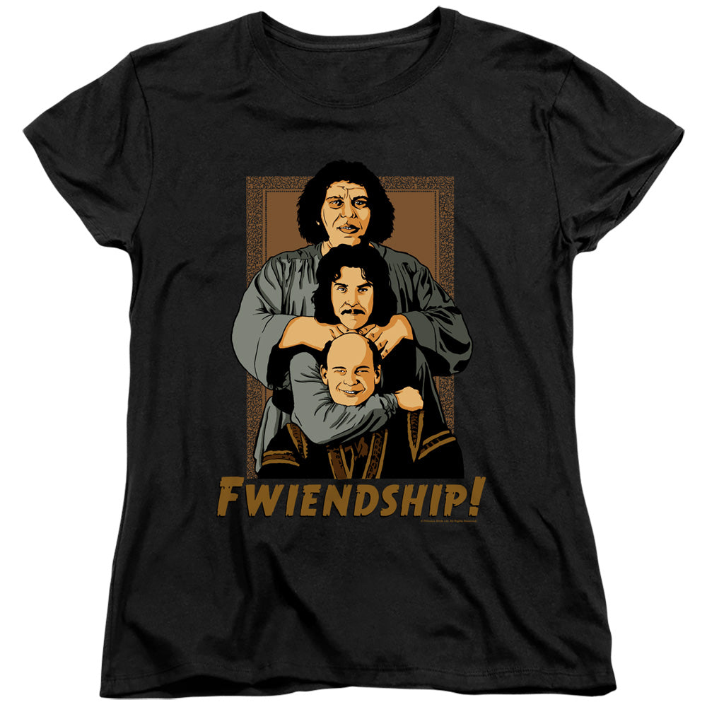 Princess Bride - Fwiendship - Short Sleeve Womens Tee - Black T-shirt
