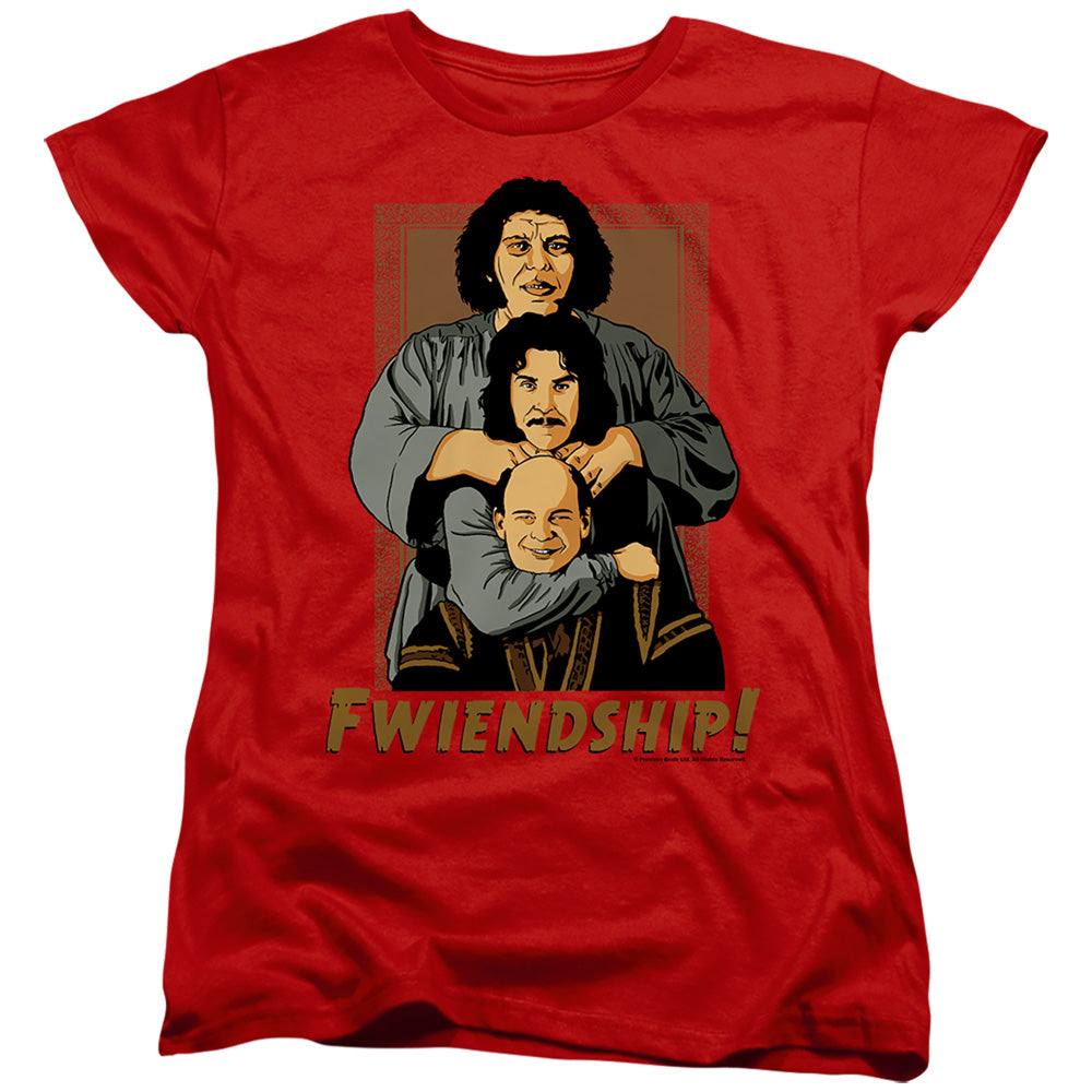 Princess Bride - Fwiendship - Short Sleeve Womens Tee - Red T-shirt