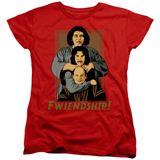 Princess Bride - Fwiendship - Short Sleeve Womens Tee - Red T-shirt
