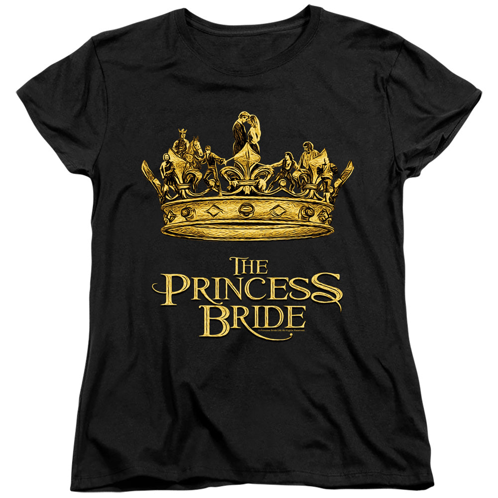 Princess Bride - Crown - Short Sleeve Womens Tee - Black T-shirt