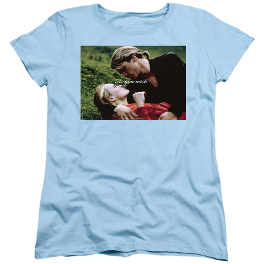 Princess Bride - As You Wish - Short Sleeve Womens Tee - Light Blue T-shirt