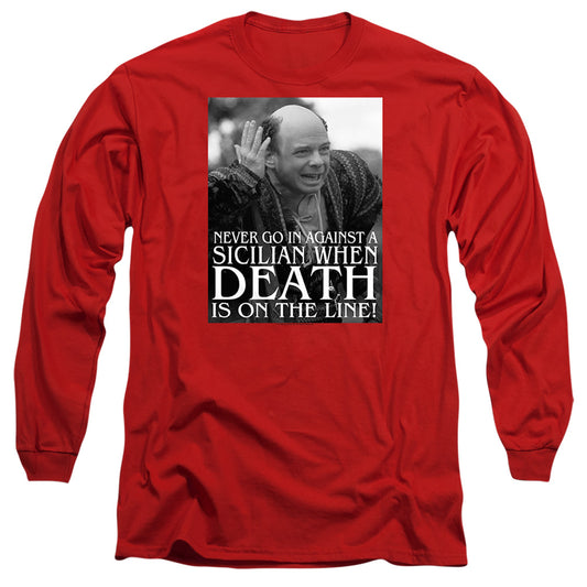 Princess Bride - Sicilian - Long Sleeve Adult 18/1 - Red T-shirt