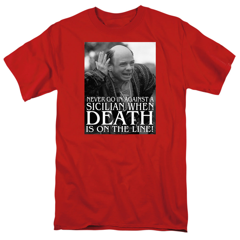 Princess Bride - Sicilian - Short Sleeve Adult 18/1 - Red T-shirt