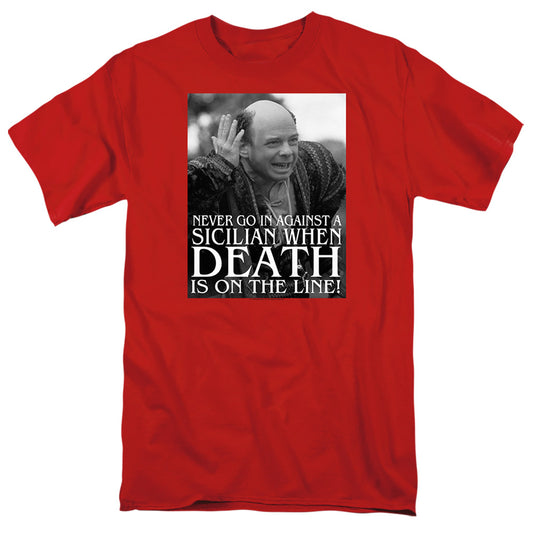 Princess Bride - Sicilian - Short Sleeve Adult 18/1 - Red T-shirt