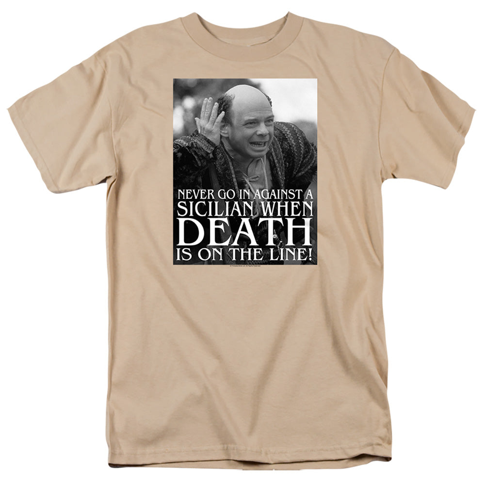 Princess Bride - Sicilian - Short Sleeve Adult 18/1 - Sand T-shirt