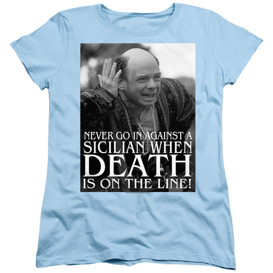Princess Bride - Sicilian - Short Sleeve Womens Tee - Light Blue T-shirt