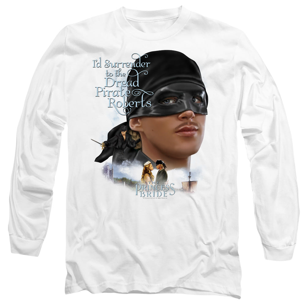 Princess Bride - Surrender - Long Sleeve Adult 18/1 - White T-shirt