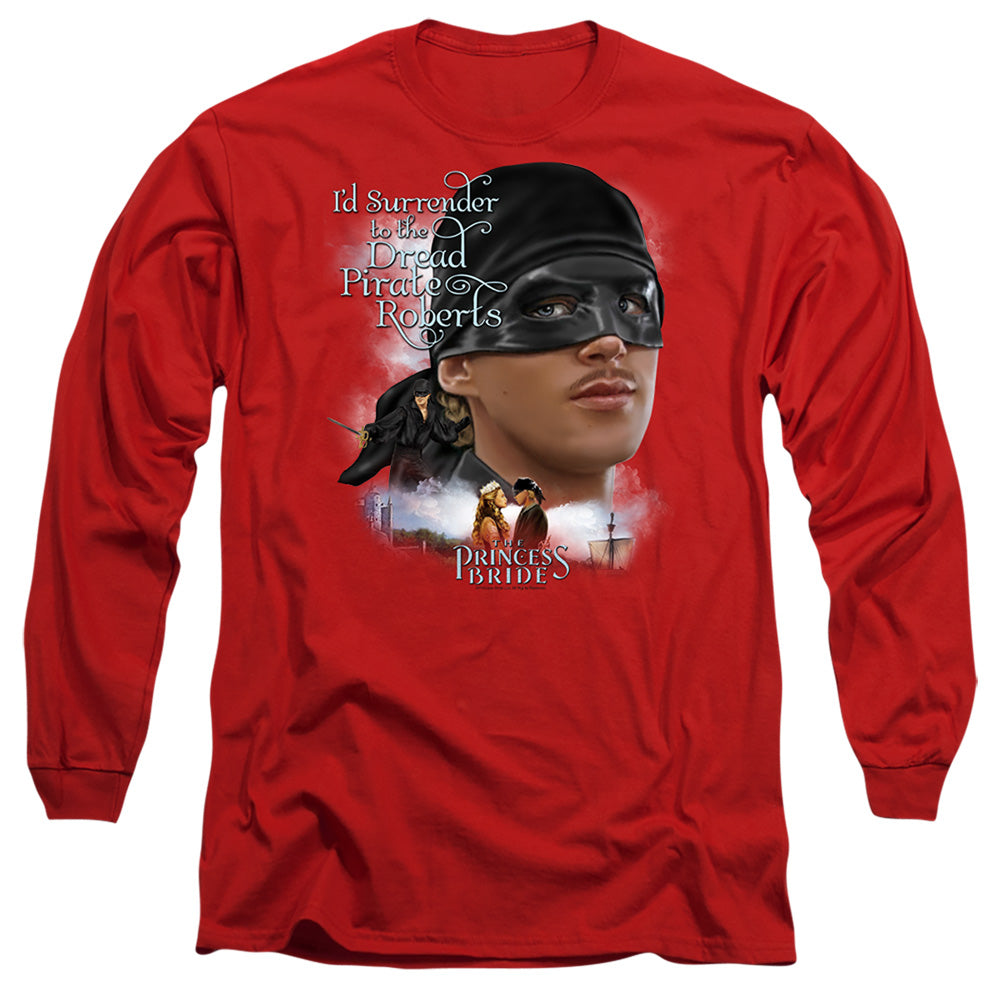 Princess Bride - Surrender - Long Sleeve Adult 18/1 - Red T-shirt