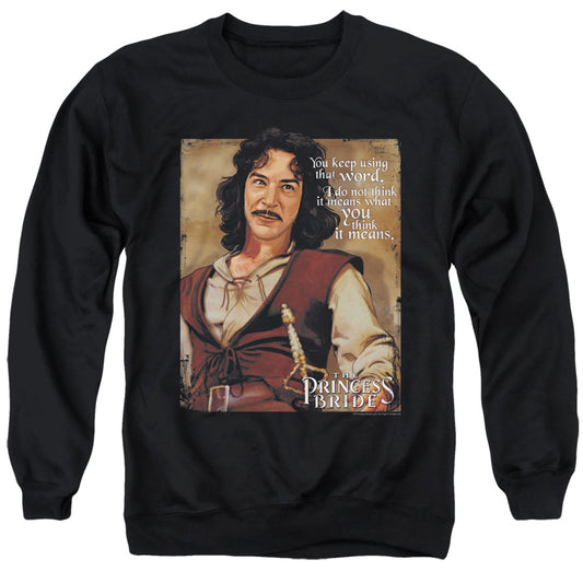 Princess Bride - Word - Adult Crewneck Sweatshirt - Black