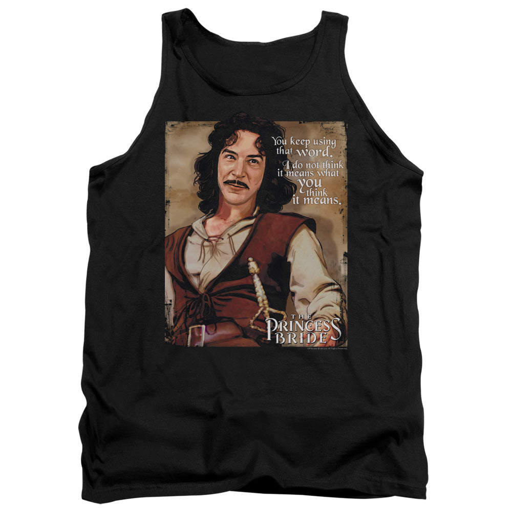 Princess Bride - Word - Adult Tank - Black