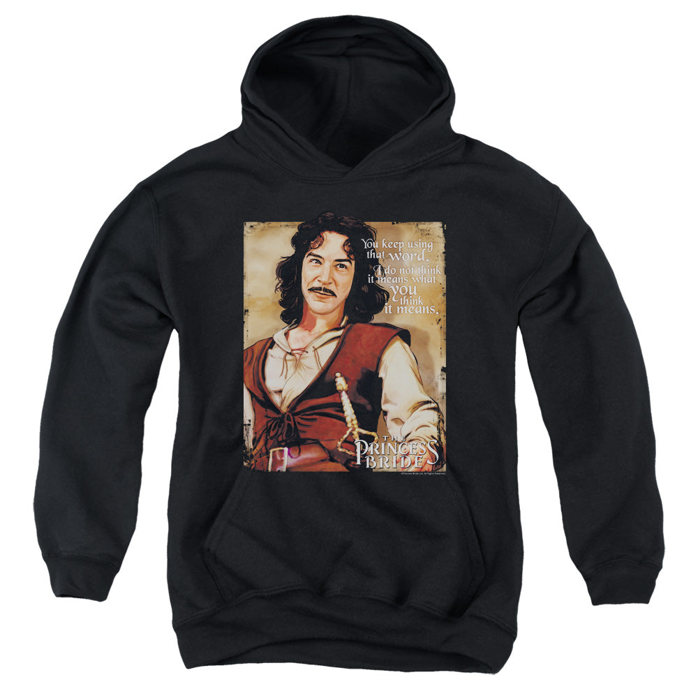 Princess Bride - Word - Youth Pull-over Hoodie - Black
