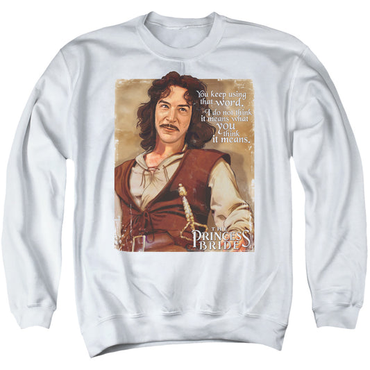 Princess Bride - Word - Adult Crewneck Sweatshirt - White