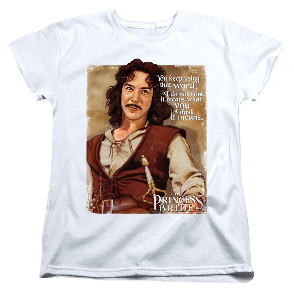 Princess Bride - Word - Short Sleeve Womens Tee - White T-shirt