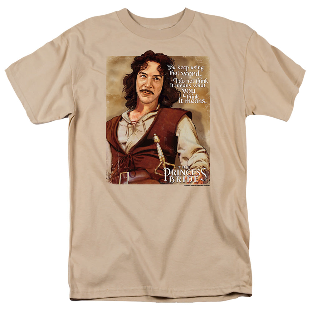 Princess Bride - Word - Short Sleeve Adult 18/1 - Sand T-shirt